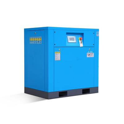 Compressor de parafuso de velocidade variável de cintura de rotação 80°C Temperatura de saída Sistema de arrefecimento de ar e água