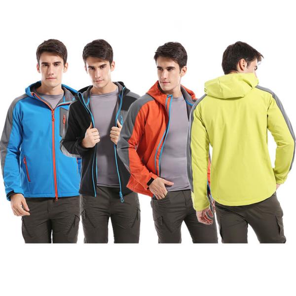 Camping Trekking Waterproof Hiking Coat Multiple Colors Zipper Closure Warm