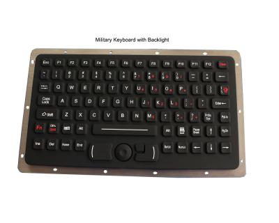 Teclado militar áspero de borracha da montagem do painel da compatibilidade eletrónica com luminoso
