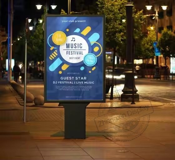 Display de janela digital sem fio de alta taxa de atualização com tamanho de painel amplo