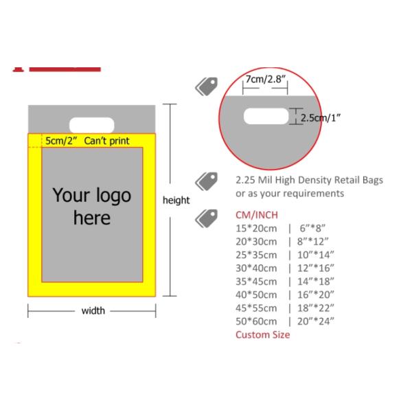 la bolsa de plástico cortada con tintas 0.08m m de la manija para los bolsos cortados con tintas plásticos que hacen compras/los bolsos que hacen compras fuertes con la manija
