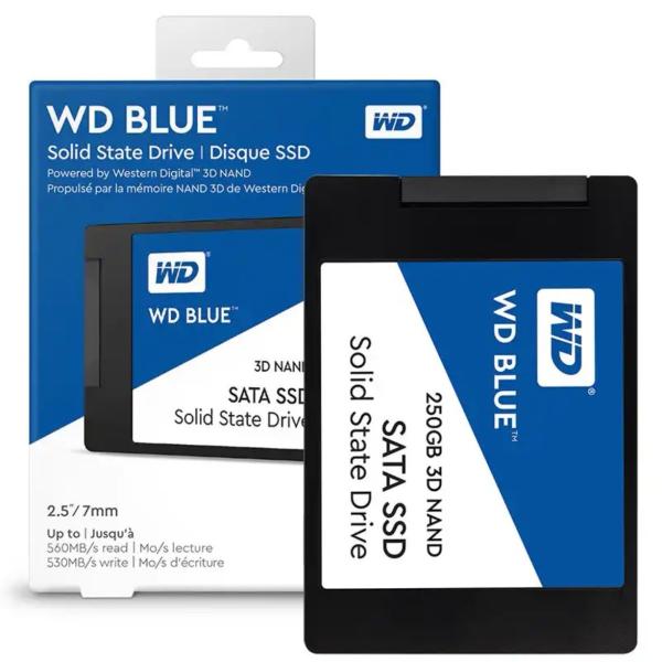 movimentação de disco rígido de circuito integrado azul NAND do SSD 250G SATA 3 para o caderno Desktop