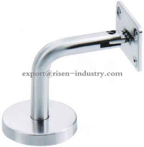 stainless steel Handrail bracket RS304 wall to rail, finishing satin or mirror, size 12x60x60mm