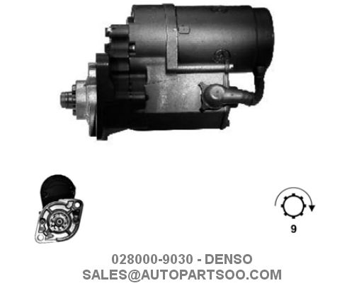 028000-9470 128000-3621 - DENSO Starter Motor 12V 0.8KW 8T MOTORES DE ARRANQUE