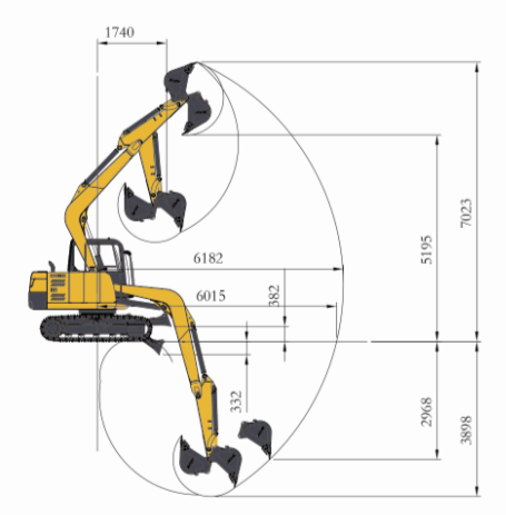 H75 Crawler Excavator KOHLER двигатель и 0,28 м3 емкость ведра для бесперебойной работы
