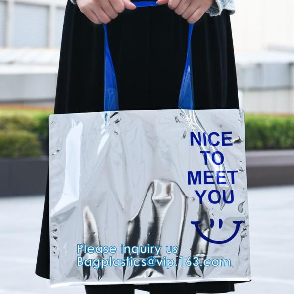 PVC Lazaer Tote Bag, Holographic Rainbow Work Bag, Hologram, fashion bag, jewelry bag, Stadium Outdoor Beach
