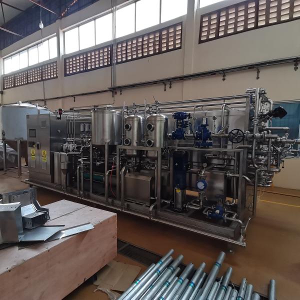 SUS304 / SS316 Mango Pulp Production Line 5 T/H Flexible Operation Support
