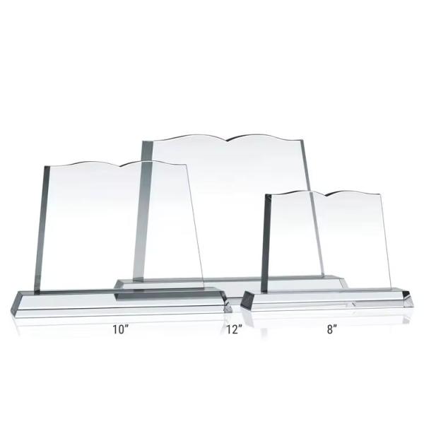 Libro de corte personalizado en forma de acrílico claro Placa de reconocimiento de premios para el evento de lectura