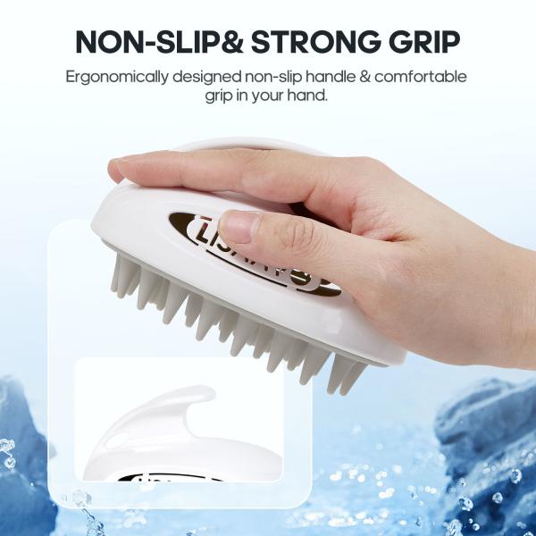 Interchangeable Scalp Massager Brush Soft / Moderate / Hard Scalp Massage Hair Wash