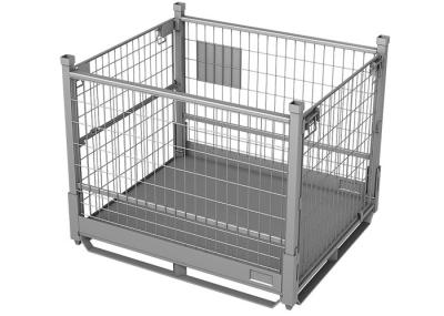 Foldable Wire Mesh Stillage Pallet Cage 1T-2T Load For Lifting