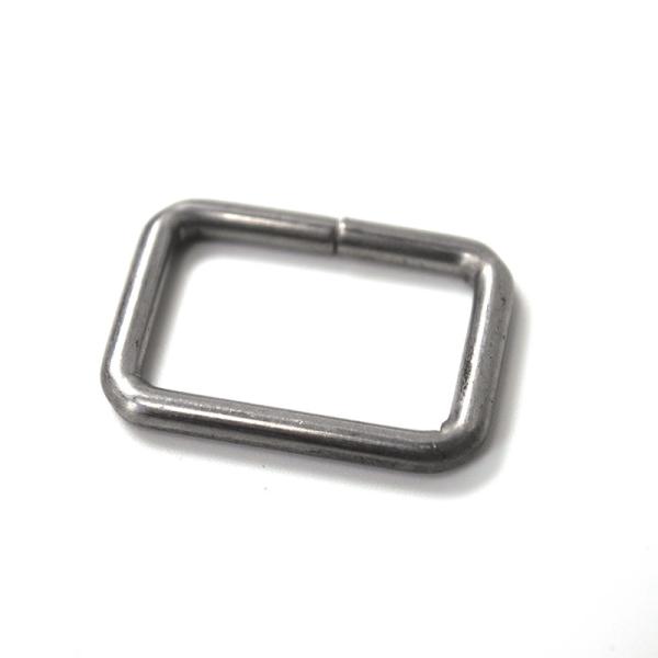 Custom Made Square Ring preço barato cor gunmetal 1 polegada bolsa de mão de metal retângulo fivela roupa ajustável