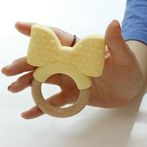 Food Grade Silicone Teething Ring Freezable For Extra Relief  Educational Toy Baby Silicone Fruit Teether