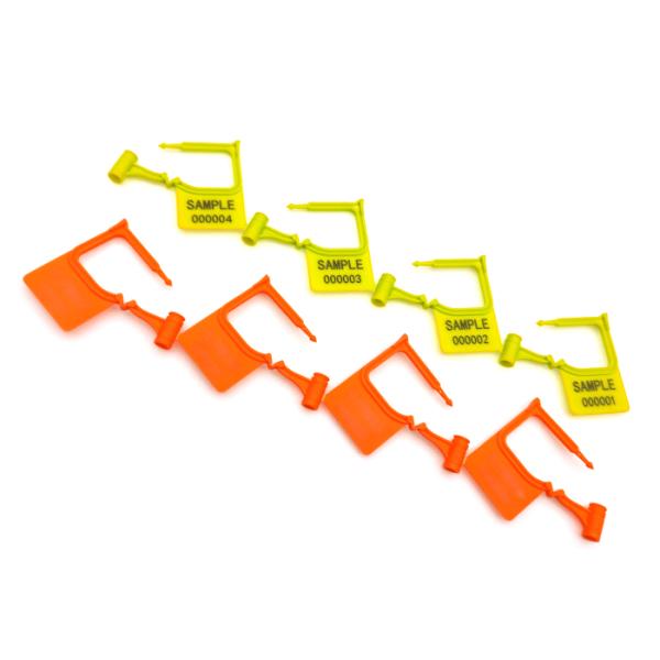 Disposable Mini Plastic Padlock Security Seal Self Locking Mechanism 49N Tensile Strength