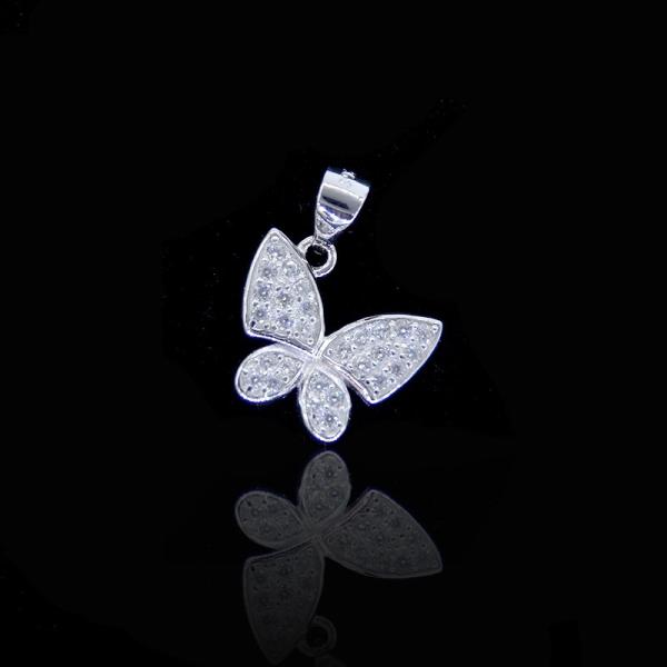 Little Boy Design 925 Silver Cubic Zirconia Pendant Jewelry Japanese Style