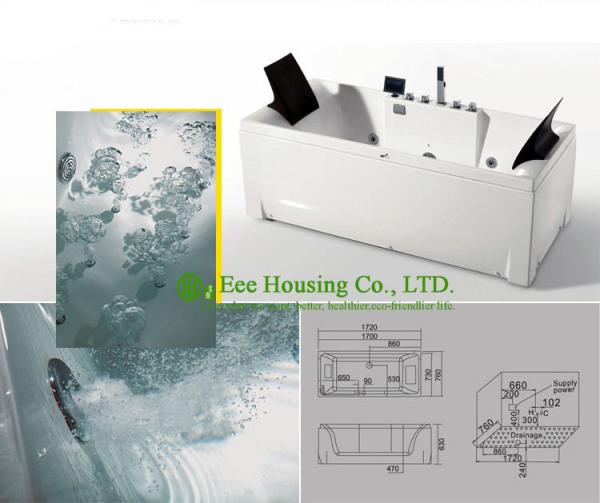 massage bathtub acrylic small outdoor bathtub with jets,free standing whirlpool Jacuzzi,small bathtub shower combos