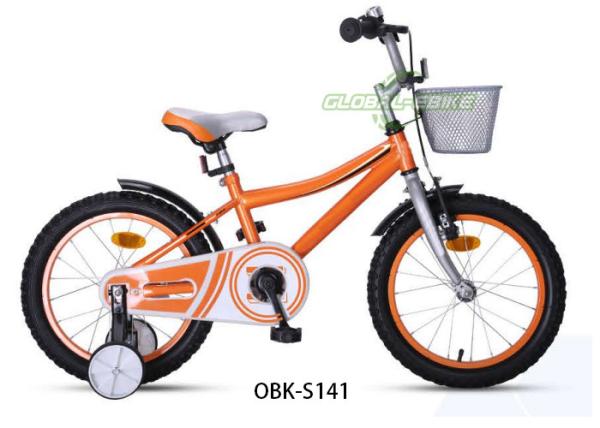 OBK-S141 Steel Frame Kids Bike 14 Inch V Brake 1 Speed With Adjustable Seat