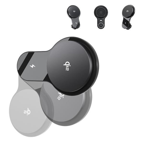 Car Phone Holder with Ultra-Thin Fan Cooling and Strong Magnetic Suction for Iphone 15 Pro Max Charger