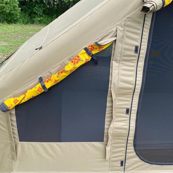 395*300*200CM Waterproof Khaki Oxford 600D PVC 4-8 Person UV Resistant Blow Up Camping Tent For Outdoor Camping