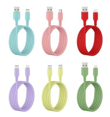 2025 LX Green Silicone Magnetic Auto Organise USB Cable for iPhone Charging 100W Fast Charging