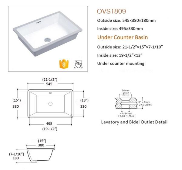 Installation Below The Vanity Top  Contemporary Ceramic Wash Basin Online Sale
