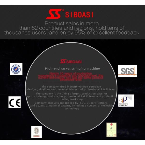 Badminton portátil que obtém a máquina, longarina elétrica do tênis do preto 110V