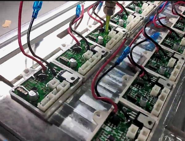 Industrial Tunnel Oven Manufacturing Process with Epoxy AB Part Glue Potting Machine