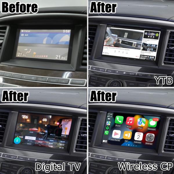HD сенсорный экран с несколькими пальцами carplay android автоматическое обновление для Infiniti QX60 JX35 2013-2016 IT06