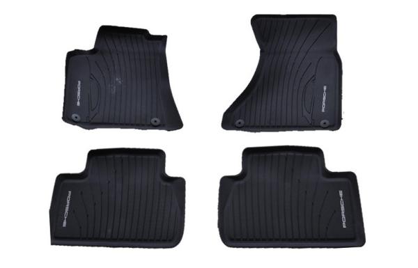 PVC Black Floor Mats for Porsche Macan 2014 2016 , Foot Mat with Original Style Logo