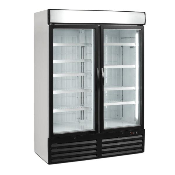 Plug In Upright Glass Door Fridge With R290 Refrigerant For Drinks