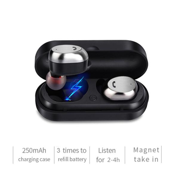 Наушника спорт наушников наушников M9 Tws Bluetooth шлемофон мини Earbuds наушников истинного беспроводного хэндс-фри бесшнуровой с Mic