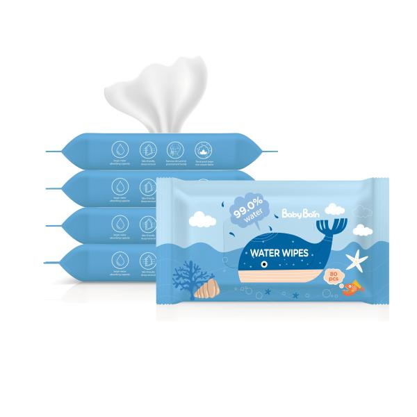 Organic Unscented Baby Hand Mouth Disposable Water Wipes