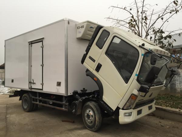 Commercial Truck Refrigerators 5 Tons With FRP Sandwich Panels Box , Refrigerated Box Truck