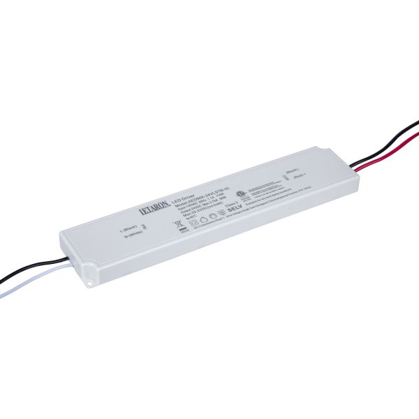 Verified Manufacturer ENEC SELV Low Profile LED Transformer for Custom OEM Letaron 90W Triac Dimmable LED Driver 120VAC to 24VDC Power Transformer for Furniture Cabinet Light