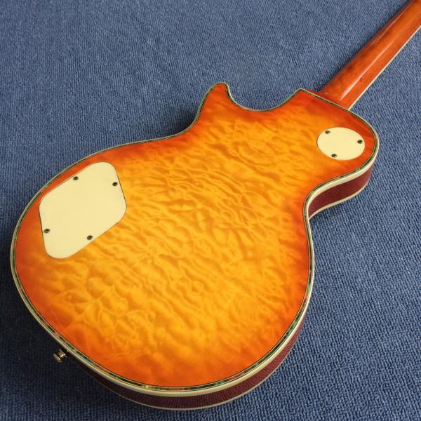 New style high-quality custom LP electric guitar, Flame Maple Top electric guitar with Gold hardware, free shipping