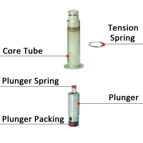 Стержень клапана соленоида сборника пыли SS304 серии JICI JISI JIFI JIHI
