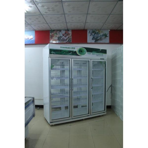 Puertas abiertas del frente y de la parte posterior con 5 capas refrigerador vertical del té de la leche de la bebida del congelador/del agua de la exhibición