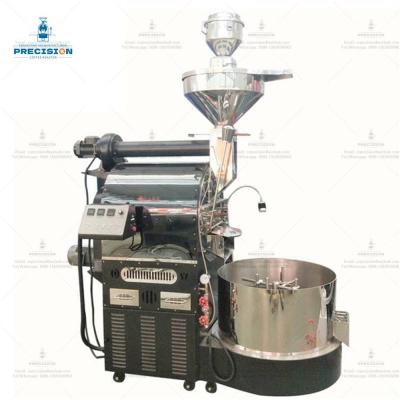 Bateria de aço inoxidável profissional de grelhador elétrico de grãos de café com design elegante