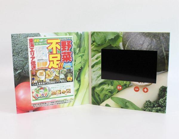 Large Screen Printing Paper Video Talking Card With Speaker 1000 - 10000m Ah Battery