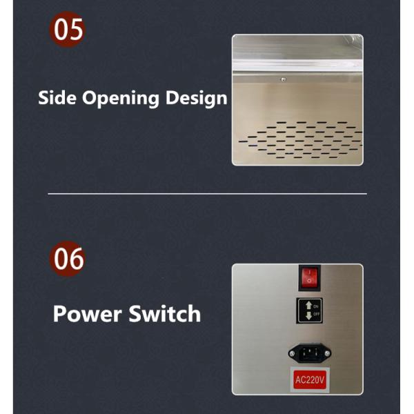 DZ-260 Household Desktop Small Food Vacuum Packaging Machine Chamber Size L390*W285*H90mm