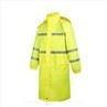 Reflective Raincoat, Classic Raincoat Waterproof Hi Vis Reflective Long Rain Jacket ANSI Class 3 Yellow, 4X-Large
