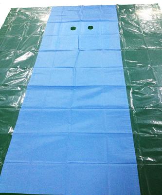 Disposable Surgical Angiography Drape EOS Sterile Color Blue Customized Size