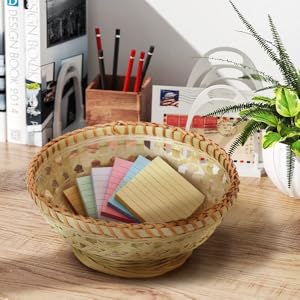 Natural Bamboo Bread Baskets, 3 Pack Hand Woven Round Fruit Baskets For Serving, Handmade Picnic Basket, Wicker Decoration Storage For Living Room Kitchen Restaurant