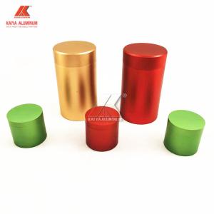 Travel Empty Tea Storage Round Aluminum Cans T8 With Lids