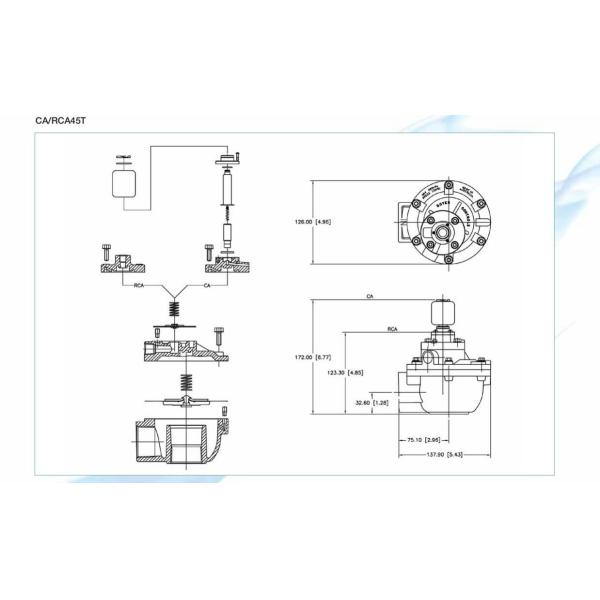 G1 1/2' GOYEN válvulas de pulso CA45T válvula de diafragma de alto desempenho ângulo direito