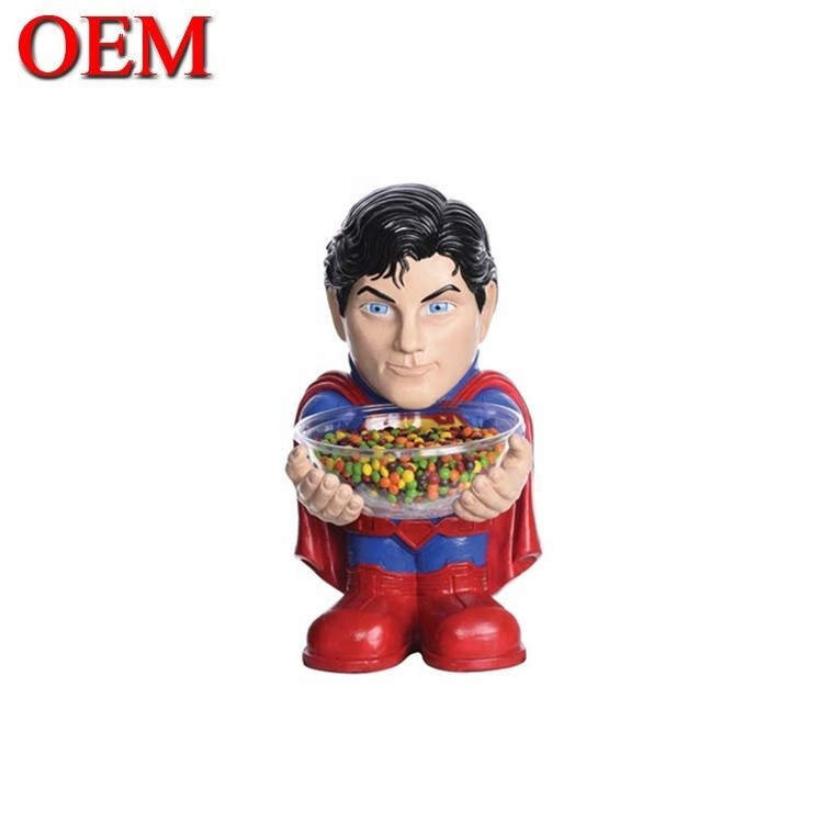 OEM Factory Customise Superhero Sugar Bowl Holder In Hand custom figure toy (Фабрика OEM на заказ) Заказчик супергероя с сахарной чашей в руке