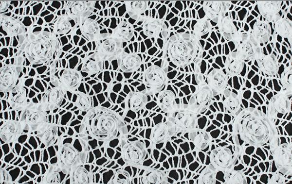 2018 Summer Newest Style Rope  Embroidery Fabric 140cm wide for wedding dress