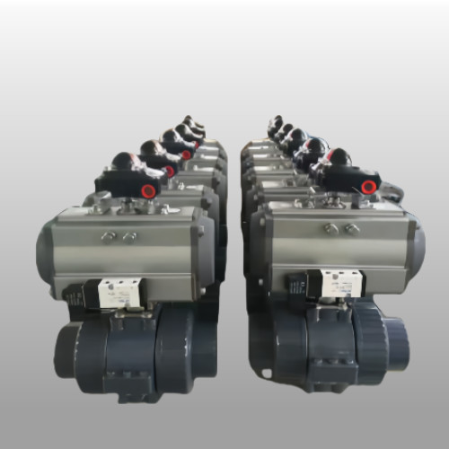 OEM Pneumatic PVC Ball Valve Anti Corrosive True Union Ball Valve