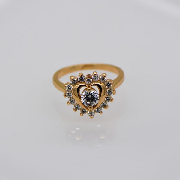 New trendy AAA+ Swiss Cubic Luxury Zircon crystal ring 18k gold plating jewelry gift