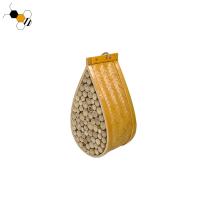Colmena amarilla de Mason Beehive Natural Bamboo Bee del ornamento del jardín