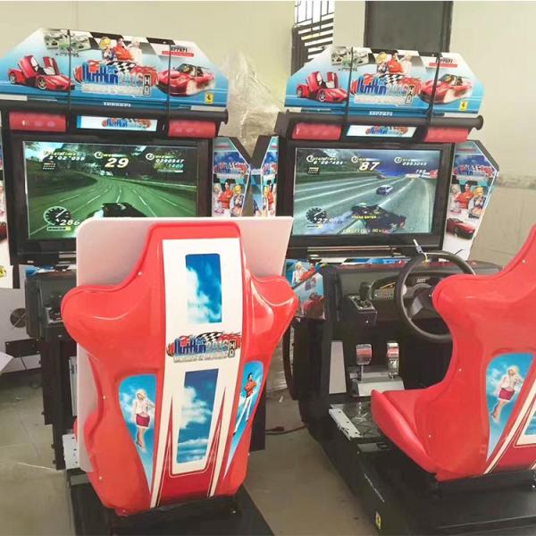 Single Player Car Racing Game Machine CE Certificated For Amusement Park